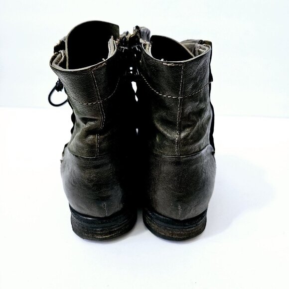 Stylish Women's Green Ankle Boots - Picture 4 of 9